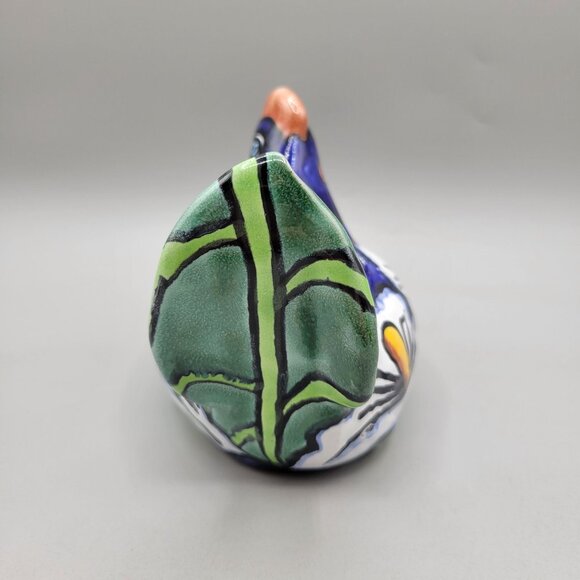 Talavera Chicken Succulent Planter Colorful Hand Painted Made in Mexico - Picture 4 of 10